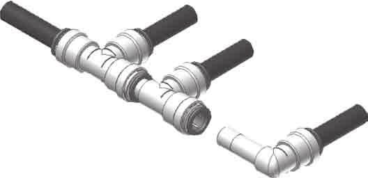 ** Connect to Multiple Materials The Watts Quick-Connect fittings incorporates Stainless Steel Gripping Teeth in its Collet.