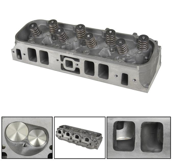 BBC Iron CYLINDER HEADS MERLIN Rectangle port 24 o iron performance heads for big block Chevy.