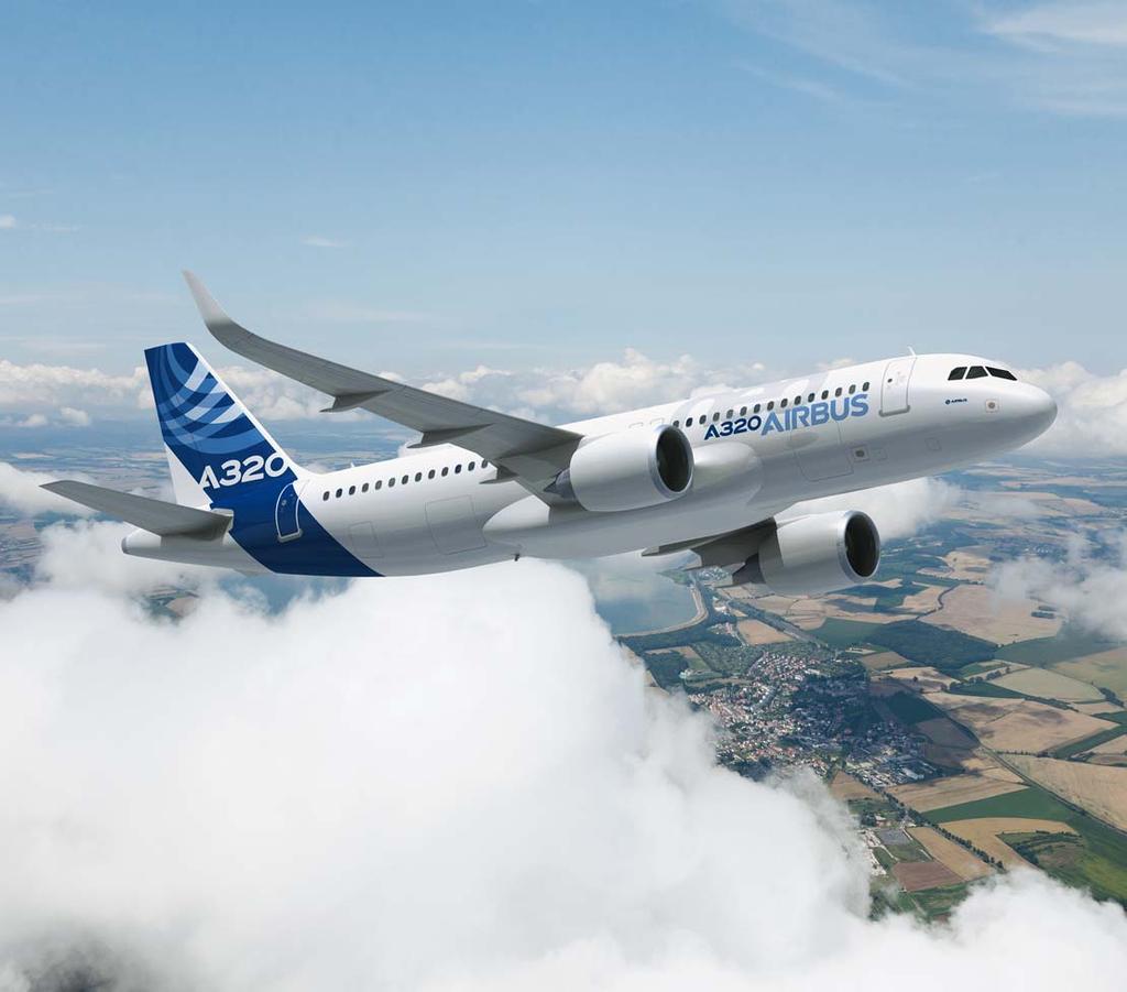 The new Airbus A320neo powered by PW1100G-JM engines.