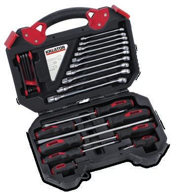 Combination tool sets 3 combination tool sets Kreator tool sets include all the tools needed to complete basic DIY projects around the home.