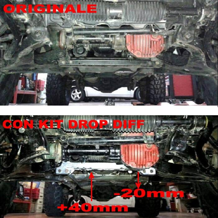 INSTALLATION MANUAL KIT DROP DIFF SCS Pajero mk2 all model ORIGINAL WHIT DROP DIFF SCS4X4 This installation is not particularly difficult but must be done safely, if you are not experienced contact