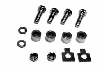 24065 Chrome Iso Mount Kit Kit includes two 1/4 x 20 Iso mounts and two chrome