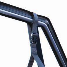length No-slip rubber grip Adjustable EASY INSTALLATION SPECIFICATIONS Car Types: Straps around any framed