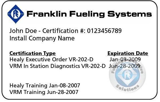 Training Technicians will initially be trained in a classroom setting Certification will expire two years from the date of completion Re-certification can be completed online A