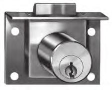 Fax Your Order 800.447.2299 Pin Tumbler Door & Drawer Locks Key removable in both locked and unlocked positions.