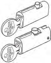 To change the combination, the current combination and a valid key is needed. Can be operated using either a combination or a key.