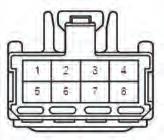 CONNECTOR F9 : Passenger's Door Lock/Unlock Switch Location : Main Body ECU.