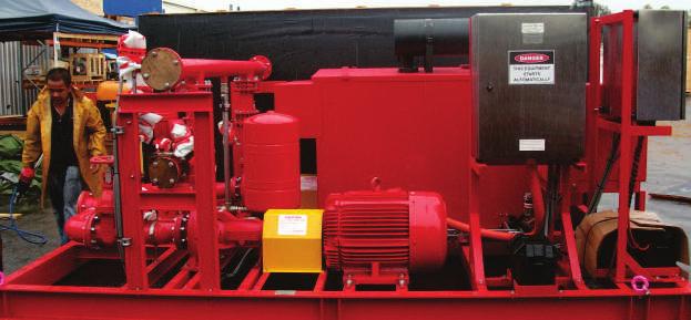 Pumpset Enclosures DIESEL ENGINE PUMPS Conquest Mining Application: Duty: AS2941 Fire Water Pumpset 108m /h @ 101.