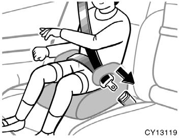 1. Sit the child on a booster seat.