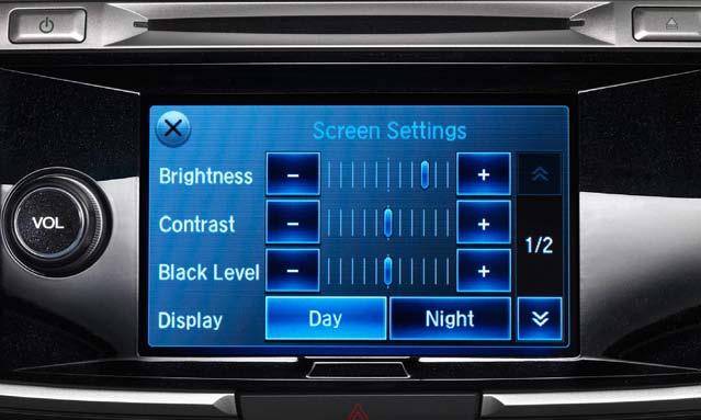 (EX-L Sedan and above) AUDIO SYSTEM WITH TOUCH-SCREEN DISPLAY This amazing touch panel gives you access to