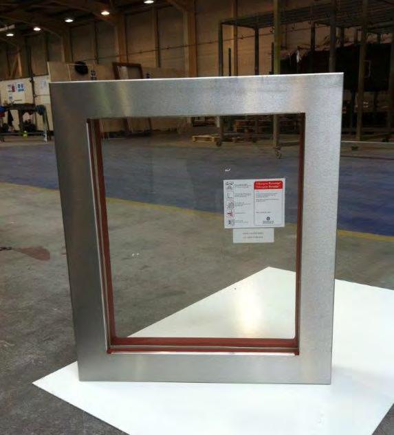 A60 OFFSHORE WINDOW A0 & A60 WINDOWS Window manufactured using 27mm thick Pilkington glass.