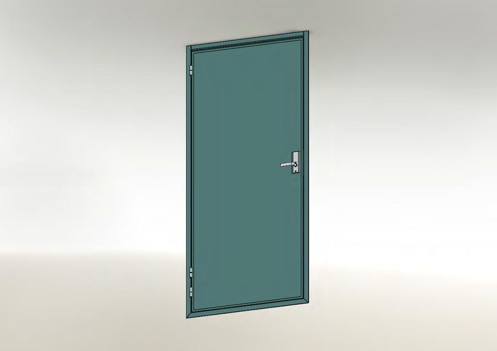 ALUMINIUM HINGED DOOR Double skinned aluminium alloy door supplied with bulkhead frame.