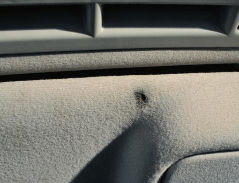 headrests, and Cargo Cover (if applicable) Excess Wear and Use Upholstery holes,