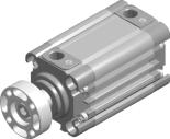 Compact cylinders STRONG series 32 63 mm A new series of compact cylinders for long s and heavy-duty applications standard supplied with oversized guides and rods, the first one with adjustable