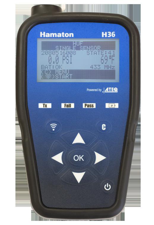 HAMATON ATEQ 36 Besides the standard parameters sensor ID, pressure, temperature and battery status, the PROFILER TPM II/TPM II Plus offers additionally the
