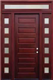 A Pacific Entries Contemporary Door Features: Factory pre-hung/pre-finished (with