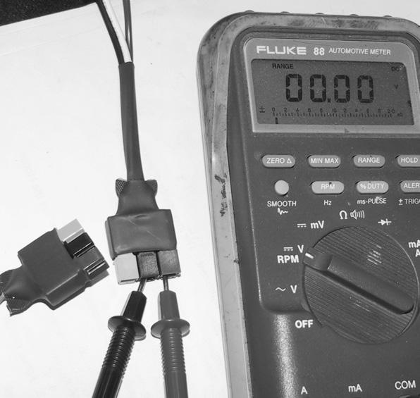 IV. Voltage Testing - 101 - Testing for Voltage at the TRx Power (from Battery) 1.