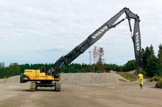 excavators with real altitude tame primary demolition jobs. Primary demolition is all about reach, power and control.