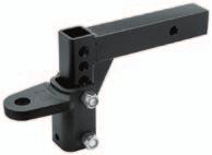 (55515) sold separately. Not interchangeable with weight distribution replacement parts. adjustable ball mount with sway control tab 2 square hollow shank, rated at 6,000 lbs. GTW/600 lbs.