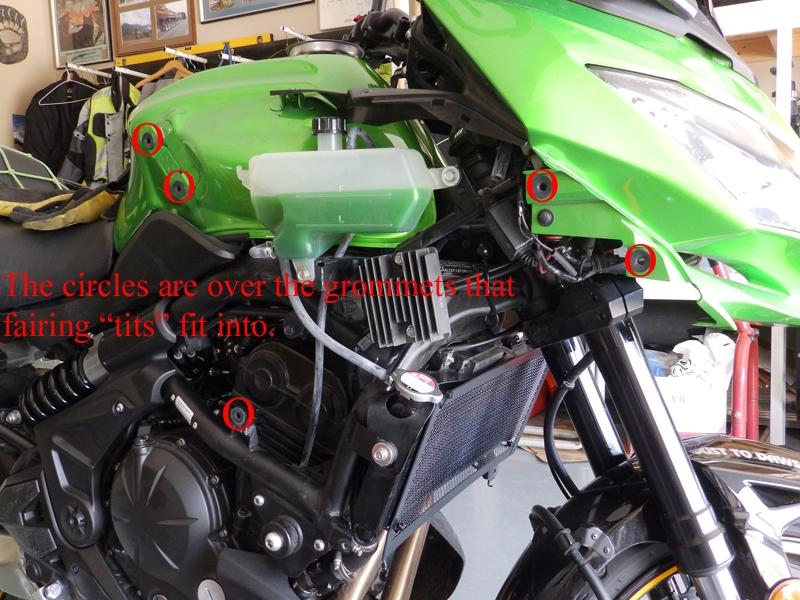 pressurize the cooling system. Let the bike idle for 5 minutes, then shut it off and completely let the bike cool off, then remove the radiator cap and top off the radiator with fresh coolant.