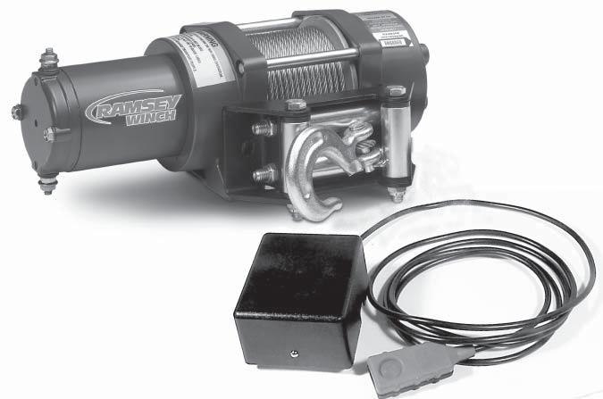 Ramsey Winch Company OWNER S MANUAL BADGER Electric Winch Model BADGER 2500 Note: Fairlead does not attach directly to winch. Winch shown with mounting plate, sold separately.