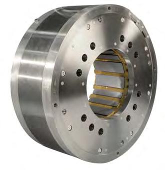 The flywheel can be fabricated using different materials based on the maximum rotational speed requirements and other design constraints.