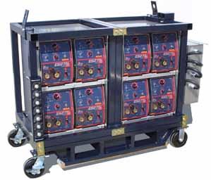 STICK WELDERS AND PAKS ES275i 8Pak Multioperator System Weights and Dimensions ES275i Weight: 54.5 lb (24.7 kg) H: 13.6" (345 mm) W: 9.0" (229 mm) D: 20.