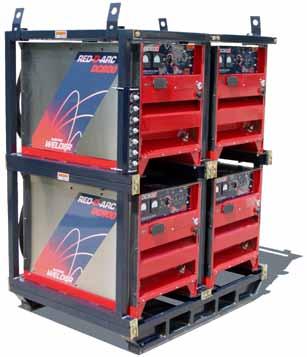 MULTIPROCESS POWER SOURCES AND PAKS DC600 Extreme-Duty Welder DC CC CV 2kW Rugged Tubular Pak-Lok-Frame Built to Red-D-Arc Extreme-Duty Full Range Output Control, Standard Ammeter and Voltmeter CC