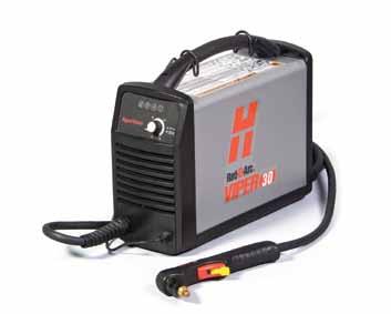PLASMA CUTTERS (PAC) VIPER 30 CC DC Handheld plasma system for metal cutting For Cutting 1/4" (6 mm) Recommended, at speeds > 20 IPM (500 mm/min) For Cutting 3/8" (10 mm) Maximum, at speeds of 10 IPM