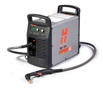 PLASMA CUTTERS (PAC) VIPER 65 CC DC For hand cutting, gouging, and mechanized cutting For Cutting 3/4" (19 mm) Recommended, at speeds > 20 IPM (500 mm/min) For Cutting 1" (25 mm) Maximum, at speeds