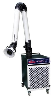 PORTABLE SMOKE EXTRACTORS SE1602W Smoke Extractor Two Operating Speeds Available with HEPA Filter Internal Spark Trap for Extended Filter Life Stainless Steel Construction A lightweight,