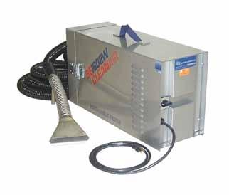 Clean air is recycled back into the work area, reducing heating and cooling costs compared to air-extraction-type systems. Dual bypass motors. Includes 15' hose with magnetic locator.