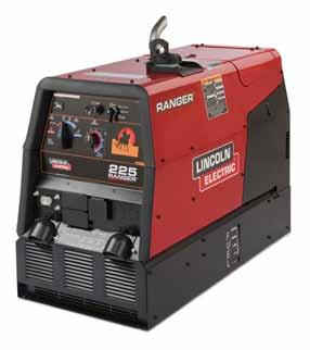 Lightweight and portable with auxiliary power available, even while welding.