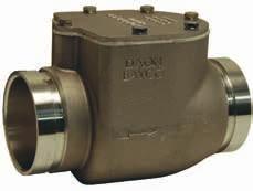 Swing Check Valves Bayco High Flow Series Application: Standards: Materials: Features & Benefits: Often used on both the blower and trailer, designed to prevent product backflow if a product line