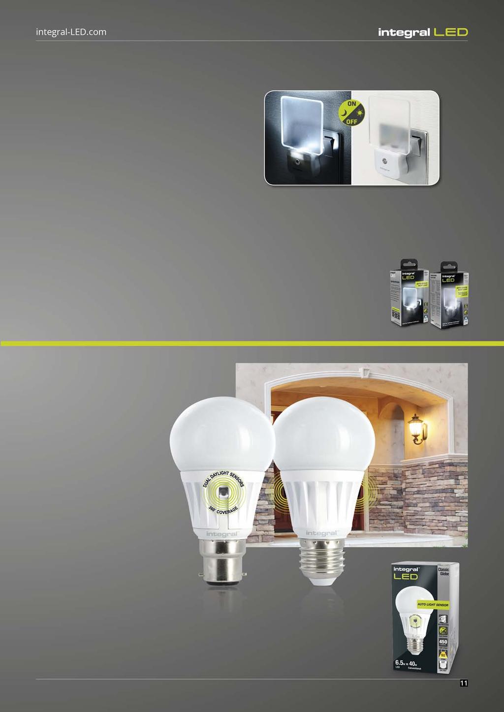 LED Night Light - Auto-sensor Light up your hallway or any room with a soft, gentle, cool light.