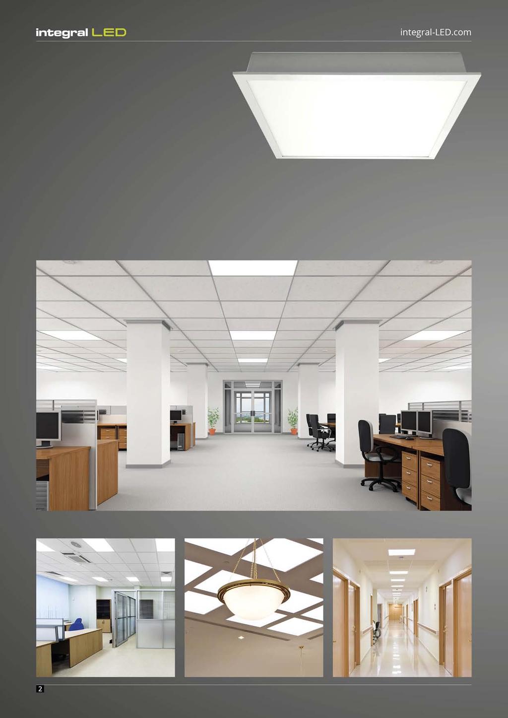 Panels Integral retrofit LED panels are an easy-to-install replacement for less efficient fluorescent tube panels. Not only are LED panels more efficient; they also last longer (50,000 hrs.