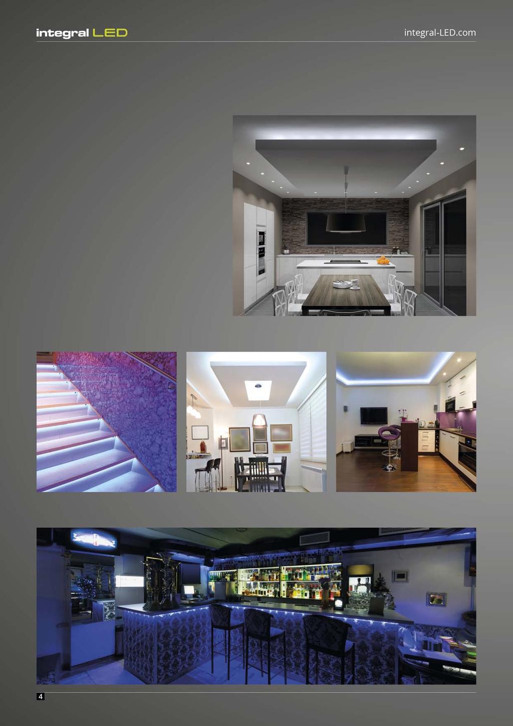 Flexible Strip Energy efficient Integral LED strips make a great addition to any domestic or commercial environment.