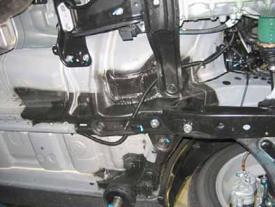 Install fuel line and metering-pump wiring harness so that they are protected against stone impact.