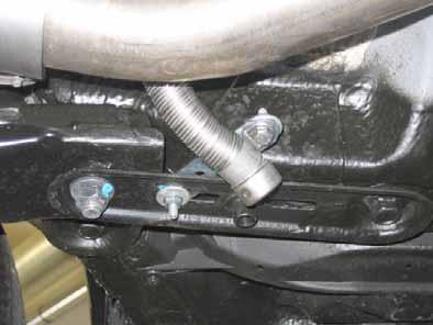 Aligning exhaust end section Ensure sufficient