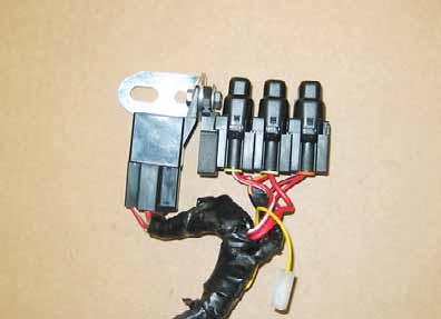 Preparing electrical system Replace 5 A fuse F with 0A fuse.