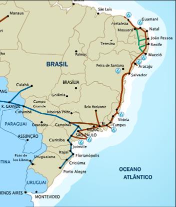 5 Bcf/d Salvador (BA) 2014 500 Mcf/d Natural Gas Supply in Brazil