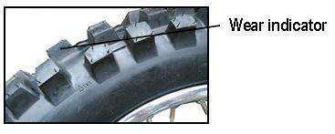 Replace tire immediately if the wear indicators are not visible. Tires and Tube Repair If your tire in punctured or damaged, please replace the tire, do not repair.
