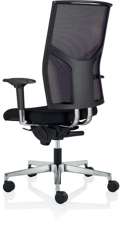 308 ErgonomicChairs / Reflex High back synchro chair with mesh back and optional 4D armrests High back synchro chair with fabric backrest and headrest.