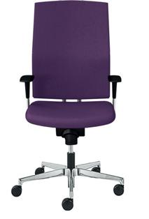 309 High back synchro chair with fabric back.