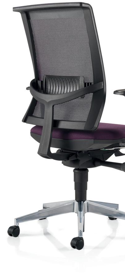 314 ErgonomicChairs / Cosmo Synchro Plus - mesh backrest. Optional 3D arms Cosmo Self-regulating, high back chair with mesh backrest and lumbar support.