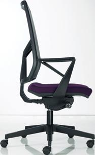 321 High back synchro chair with fabric backrest. Optional fixed designer arms High back synchro chair with mesh backrest. Optional fixed designer arms Cantilever visir chair, fabric back.