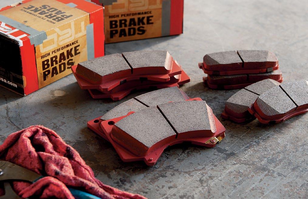 helps reduce body lean and dive, while providing better overall response and cornering performance TRD HIGH-PERFORMANCE BRAKE PADS On- or off- road, braking performance is vital.