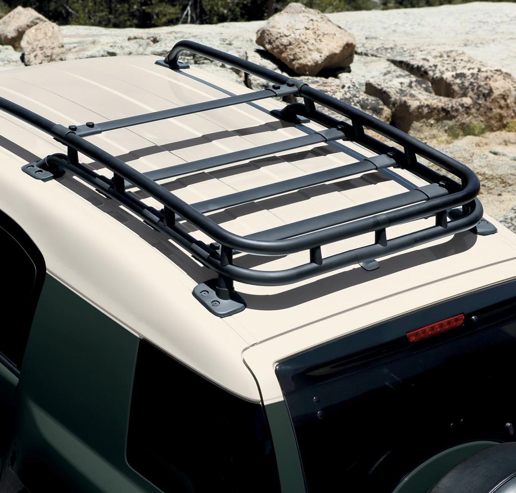 With the FJ, adventure awaits around every corner or on the other side of a creek. FJ s elevated air intake and protected electrical components can defy currents up to 28 inches deep.