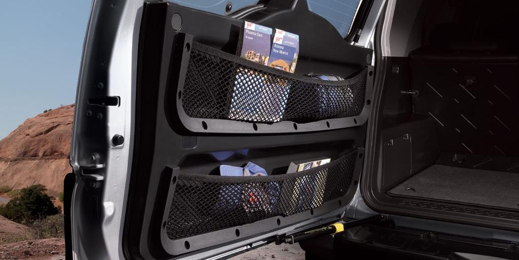 High-grade nylon carpet construction CARGO NET-ENVELOPE Contain your supplies so they are not tipping over or rolling around the cargo area of your FJ with this cargo net-envelope 3 :