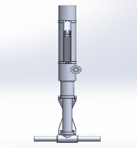 Figure 13.2-2: Front view and side view of oleo struts 13.